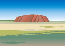Ayers RockUluru bild vektor illustrationer Ayers RockUluru bild vektor illustrationer