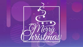 Ayez le Joyeux Noël et la bonne année mêmes que nous te souhaitons le logo de lettrage sur le fond de gradient, calibre de concep illustration stock Ayez le Joyeux Noël et la bonne année mêmes que nous te souhaitons le logo de lettrage sur le fond de gradient, calibre de concep illustration stock