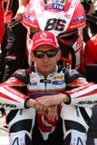 Ayrton Badovini #86 su Ducati Panigale 1199 R Team Ducati Alstare Superbike WSBK immagini stock Ayrton Badovini #86 su Ducati Panigale 1199 R Team Ducati Alstare Superbike WSBK immagini stock