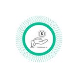 ayuda, efectivo hacia fuera, deuda, finanzas, línea icono del préstamo Ejemplo aislado vector libre illustration ayuda, efectivo hacia fuera, deuda, finanzas, línea icono del préstamo Ejemplo aislado vector libre illustration