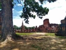 Ayutthaya di storia della Tailandia della città storica della gente tailandese immagine stock libera da diritti Ayutthaya di storia della Tailandia della città storica della gente tailandese immagine stock libera da diritti