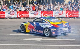 AZERBAIJAN, BAKU - JUNE 17: Ukrainian Drift Champion Alex Grinch stock image AZERBAIJAN, BAKU - JUNE 17: Ukrainian Drift Champion Alex Grinch stock image