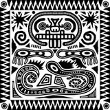 aztec plemienny dachówkowy royalty ilustracja aztec plemienny dachówkowy royalty ilustracja