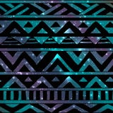 Aztec Tribal Seamless Pattern On Cosmic Background Stock Photo Aztec Tribal Seamless Pattern On Cosmic Background Stock Photo