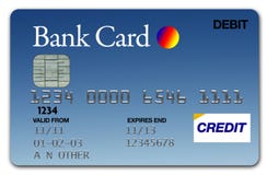 Azul de la tarjeta Visa fotografía de archivo libre de regalías Azul de la tarjeta Visa fotografía de archivo libre de regalías