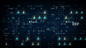 Azul de los datos de la gente Azul de los datos de la gente