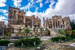 Baalbek Historisch Oriëntatiepunt 10 royalty-vrije stock foto Baalbek Historisch Oriëntatiepunt 10 royalty-vrije stock foto