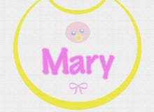 Baby Bib Texture_Mary Stock Photo