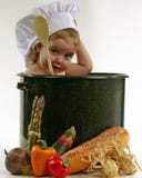 Baby in a Chef Pot
