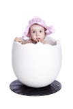 Baby Girl In Egg Royalty Free Stock Photos