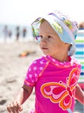 Baby Girl On The Beach Royalty Free Stock Photos