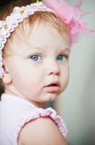 Baby Girl Portrait Stock Photo