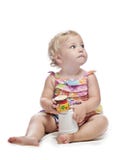 Baby Girl With Toys Royalty Free Stock Image