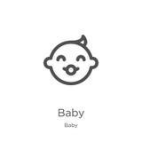 baby icon vector from baby collection. Thin line baby outline icon vector illustration. Outline, thin line baby icon for website stock illustration baby icon vector from baby collection. Thin line baby outline icon vector illustration. Outline, thin line baby icon for website stock illustration
