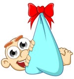 Baby In A Bundle Stock Images