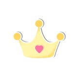 Baby isolated crown vector for girl royalty free illustration Baby isolated crown vector for girl royalty free illustration