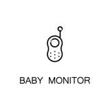 Baby monitor line icon royalty free illustration Baby monitor line icon royalty free illustration