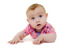 Baby On White Background Baby On White Background