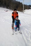 Baby Skiing Stock Photography