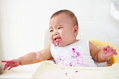 Baby verärgert und Schreien Stockfoto Baby verärgert und Schreien Stockfoto