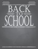 Back to School Chalkboard Template stock illustration Back to School Chalkboard Template stock illustration