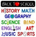Back To School Clip Set/eps Royalty Free Stock Photography Back To School Clip Set/eps Royalty Free Stock Photography