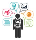 Back to school. stock illustration Back to school. stock illustration