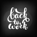 Back to work vector illustration Back to work vector illustration