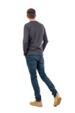 Back view of going handsome man. stock photos Back view of going handsome man. stock photos