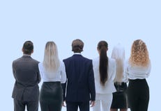 Back view group of business people. Rear view. Isolated over white background. Stock Images Back view group of business people. Rear view. Isolated over white background. Stock Images