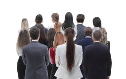 Back view group of business people. Rear view. Isolated over white background. royalty free stock photo Back view group of business people. Rear view. Isolated over white background. royalty free stock photo