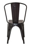 Back View Of Black Metal Chair Isolated On White Royalty Free Stock Images Back View Of Black Metal Chair Isolated On White Royalty Free Stock Images