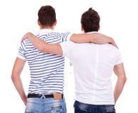 Back view of two friends royalty free stock photo Back view of two friends royalty free stock photo