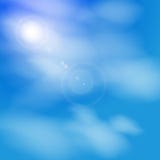 Background from an abstract blue sky with white clouds. EPS 10. stock illustration Background from an abstract blue sky with white clouds. EPS 10. stock illustration