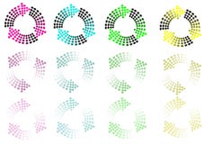 Background with arrows. Different color stock illustration Background with arrows. Different color stock illustration