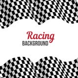Background with checkered racing flag. Stock Photography Background with checkered racing flag. Stock Photography