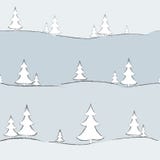 Background with fir-trees hand-drawn Creative modern background for banner card wallpaper cover seamless pattern Drawing vector illustration Background with fir-trees hand-drawn Creative modern background for banner card wallpaper cover seamless pattern Drawing vector illustration