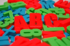 Background From Colored Alphabet Royalty Free Stock Photography