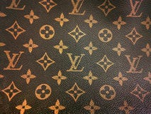 Louis Vuitton Logo Icon Paper Texture Stamp Editorial Photo