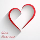 Background With Beautiful Line Of Heart. Vector. Royalty Free Stock Photos Background With Beautiful Line Of Heart. Vector. Royalty Free Stock Photos
