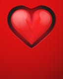 Background With Beautiful Realistic Heart. Royalty Free Stock Photography Background With Beautiful Realistic Heart. Royalty Free Stock Photography