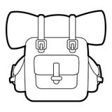 Download Outline Of A Backpack Stock Vector - Image: 58896727