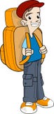 Backpacker royalty-vrije illustratie Backpacker royalty-vrije illustratie