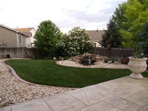 Backyard landscaping