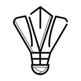 Badminton ball icon vector stock illustration Badminton ball icon vector stock illustration