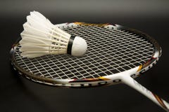 Badminton racket and shuttlecock Stock Images Badminton racket and shuttlecock Stock Images