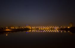 Baghdad at Night royalty free stock photography Baghdad at Night royalty free stock photography