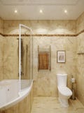 Bagno contemporaneo urbano moderno illustrazione di stock Bagno contemporaneo urbano moderno illustrazione di stock