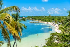 Bahia Honda State Park - Calusa Beach, Florida Keys - Tropical Coast With Paradise Beaches - USA Royalty Free Stock Image Bahia Honda State Park - Calusa Beach, Florida Keys - Tropical Coast With Paradise Beaches - USA Royalty Free Stock Image