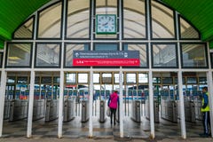 Bahnhof in Moskau, Russland lizenzfreies stockbild Bahnhof in Moskau, Russland lizenzfreies stockbild